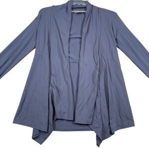 Athleta Open Front Cardigan Draped Lightweight Comfy Blue Gray Size Small‎